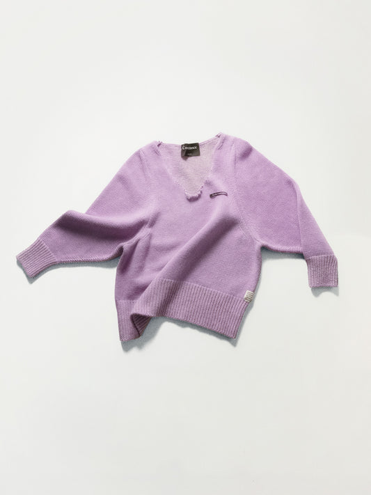 DECONSTRUCTED V-NECK SWEATER