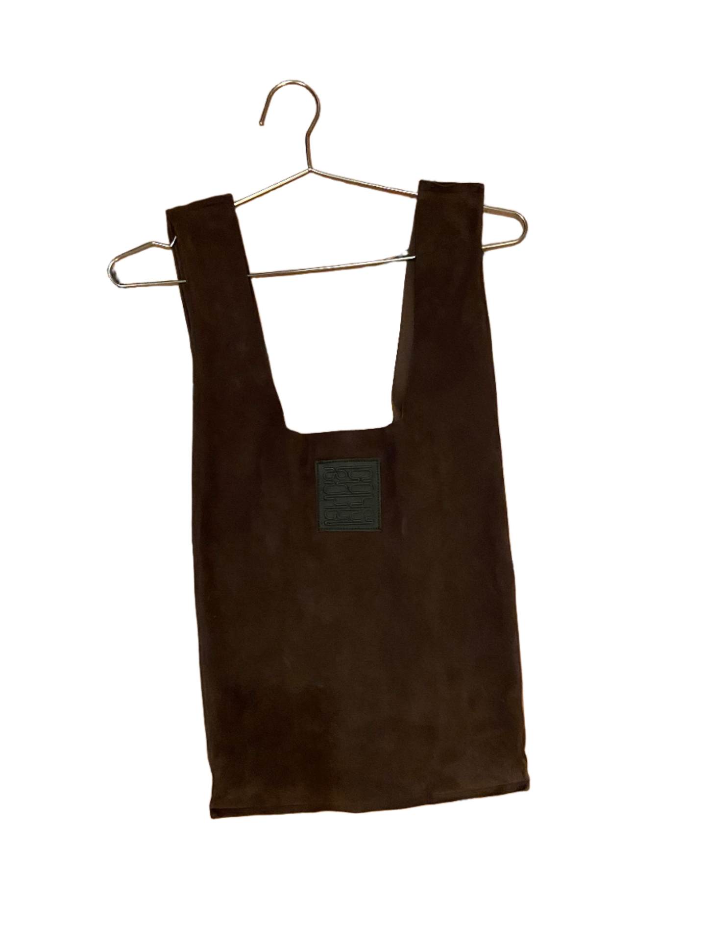 Suede Shopping Tote