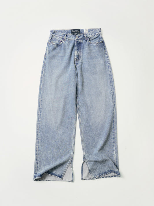 Wide Leg w/ Slit Denim