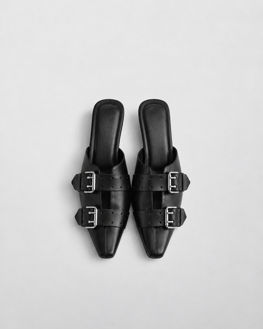 BUCKLE MULE